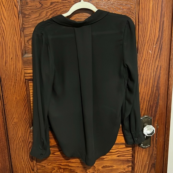 Small sheer black Metaphor button down blouse - Picture 3 of 3